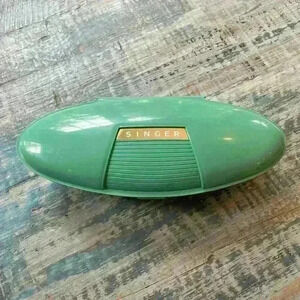 Vintage Singer Buttonholer, Jadite Green Case, Circa 1960’s, Vintage